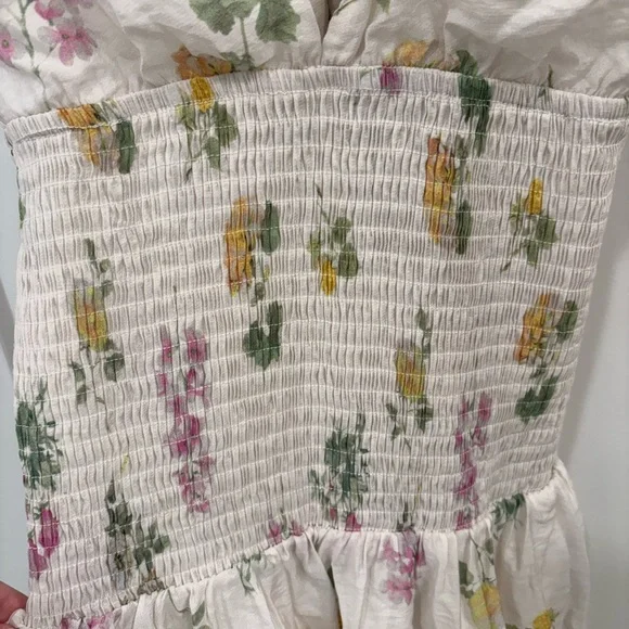 Petal and Pup Reverie Smocked Maxi Dress in Purple Ditzy Floral Size Medium - Picture 6 of 12